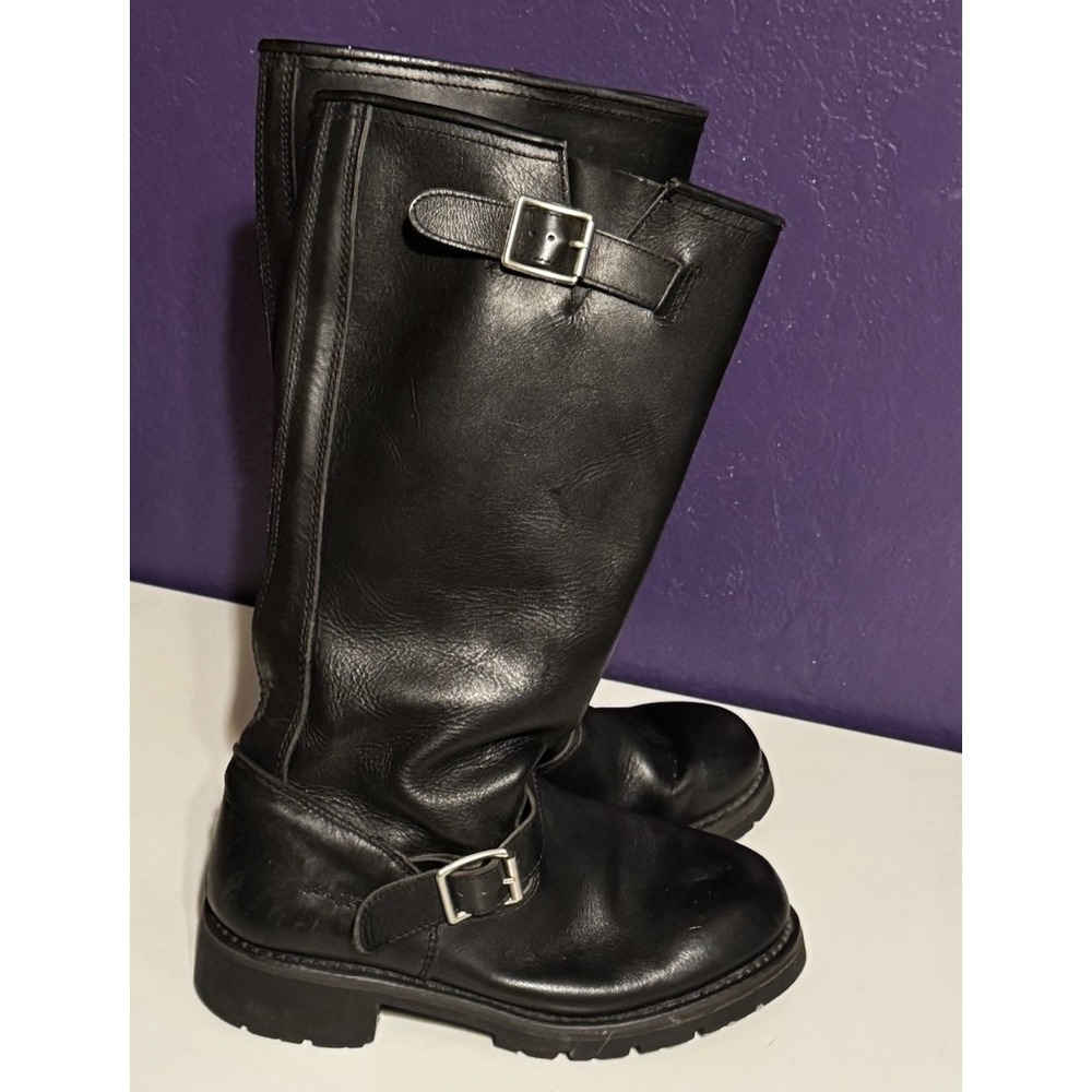 AdTec Engineer Motorcycle Boot 16" High Quality Leather 1443 Men's 8.5 W - Picture 1 of 6